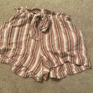 hollister striped shorts
